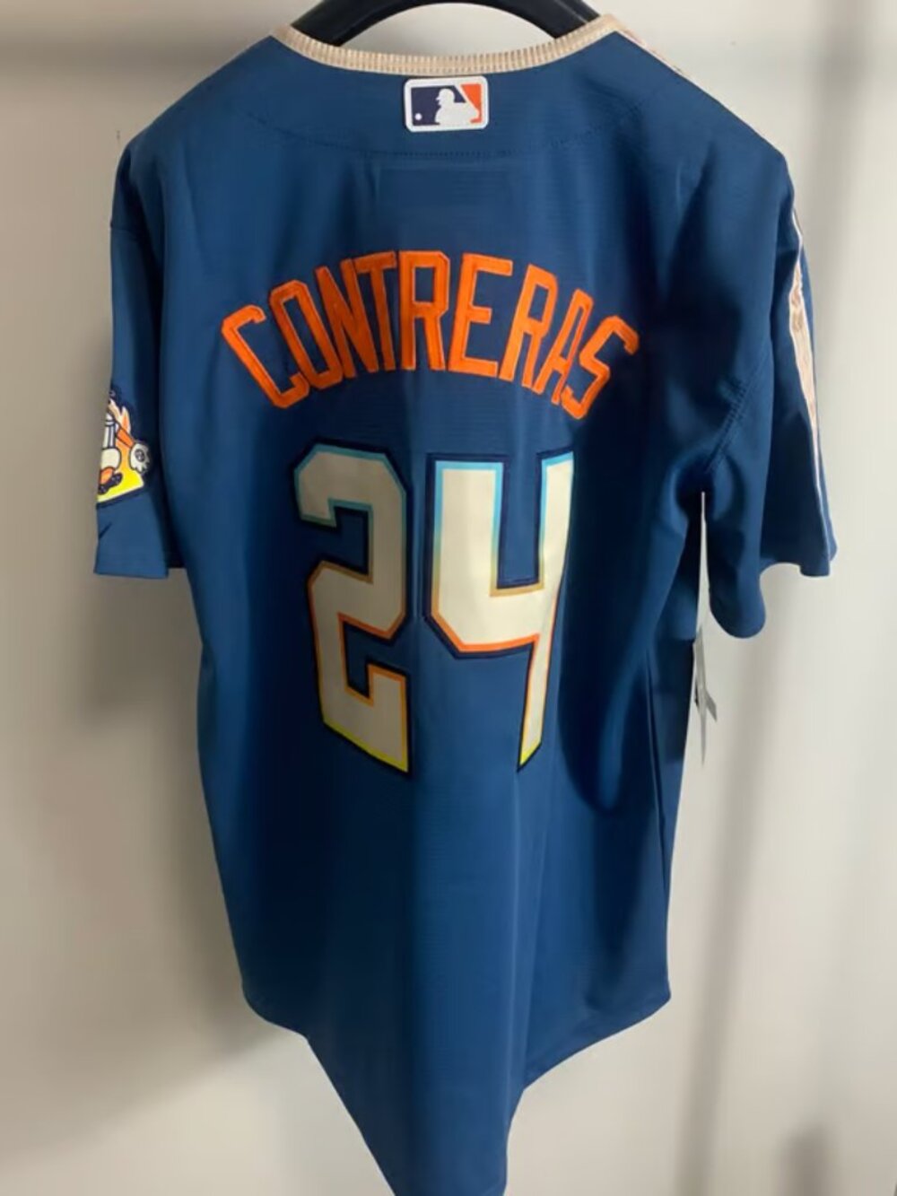 William Contreras Mineral Blue Jersey Stitched